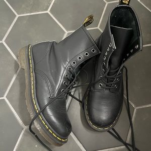 Leather dr marten boots